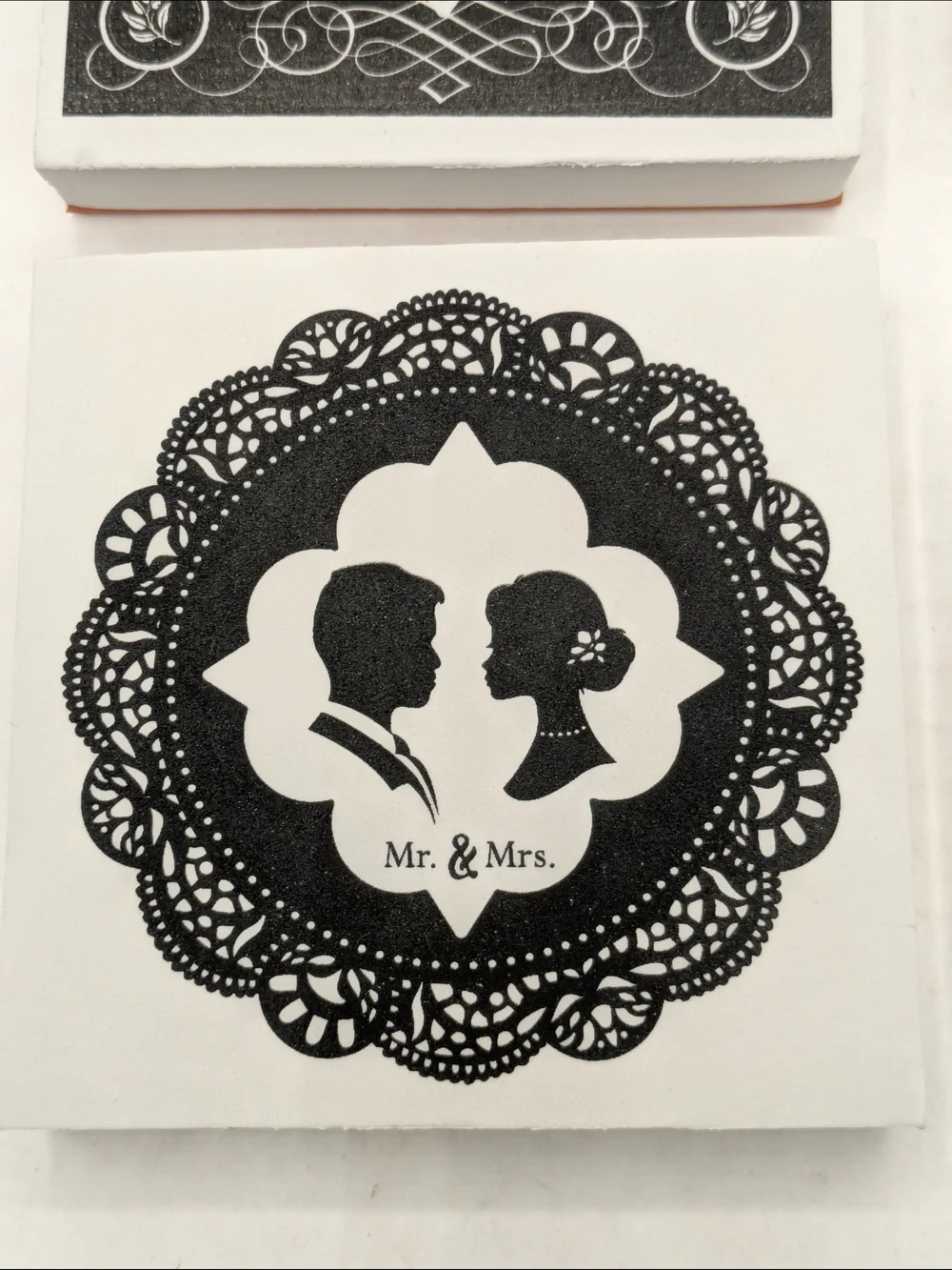 Crafts Rubber Stamps Bride and Groom Wedding Theme